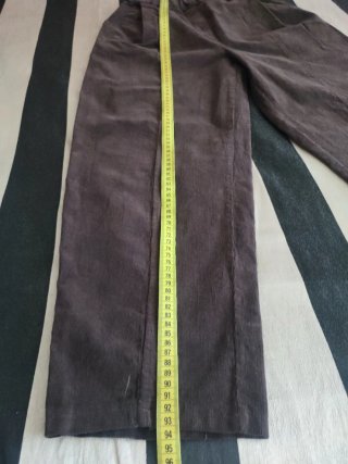 Pantalón ancho mujer marrón