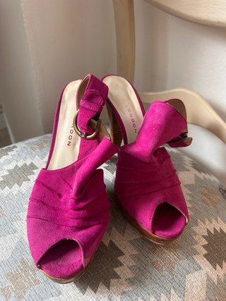 Sandalias Sacha London Fucsia Tacón