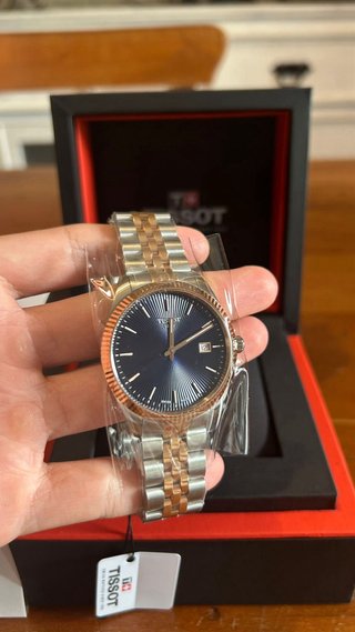 Tissot Ballade Azul Oro Rosa Plata 40mm