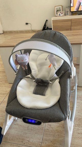 Hamaca para bebé con dosel y juguetes