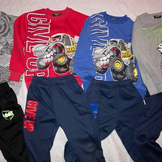 Set 4 tute felpate bambino 5/6 anni 110/116