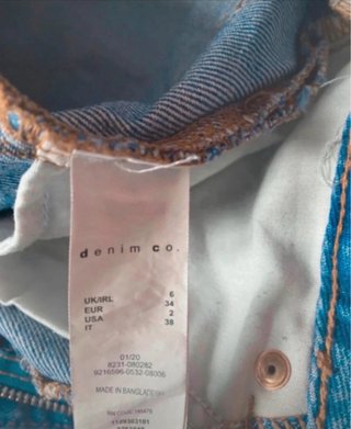 Shorts di jeans blu