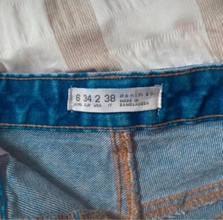 Shorts di jeans blu