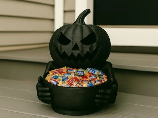 Porta caramelle / Svuotatasche zucca Halloween