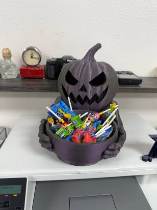 Porta caramelle / Svuotatasche zucca Halloween