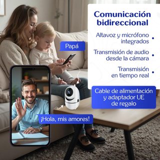 Cámara WiFi 1080p Full HD 360° - NUEVA