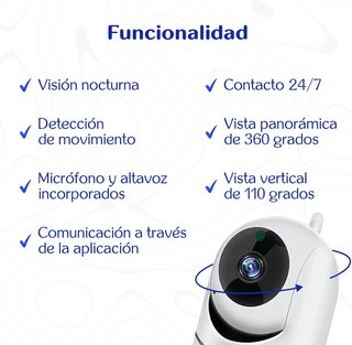 Cámara WiFi 1080p Full HD 360° - NUEVA