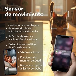 Cámara WiFi 1080p Full HD 360° - NUEVA