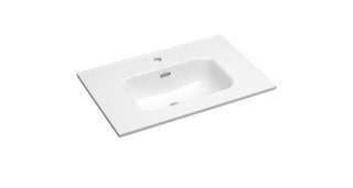 Mueble de baño con lavabo y espejo 80CM