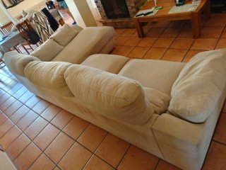 Sofá Cheslong Beige