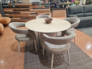 Mesa Redonda Petra 120cm y 4 Sillas
