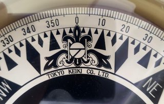 Brújula Náutica mediados s.XX mod:Tokyo Keiki 25cm