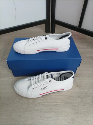 Pepe Jeans Zapatillas Básicas Brady Blanco 41