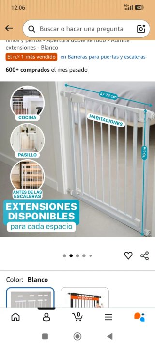 Barrera de seguridad para niños y perros