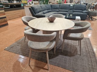 Mesa Redonda Petra 120cm y 4 Sillas