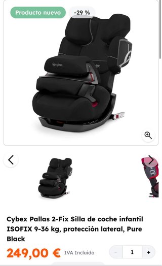Cybex Pallas 2-Fix Silla Coche Infantil
