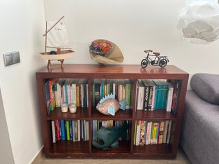 Librería Banak madera maciza 6 huecos