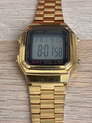 Reloj Casio Digital Dorado A178W