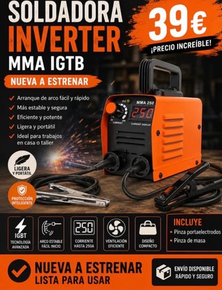 Soldadora Inverter MMA IGBT 250A