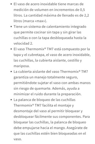 Vaso Vorwerk Thermomix TM7 Nuevo