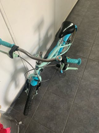 Bicicleta infantil azul con diseño Frozen NEGOCIAN