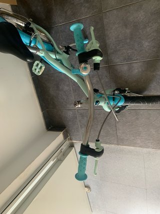 Bicicleta infantil azul con diseño Frozen NEGOCIAN