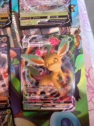 Lote Cartas Pokémon Rayquaza, Lycanroc, Leafeon, B