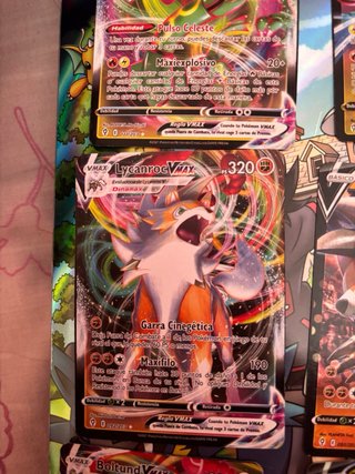 Lote Cartas Pokémon Rayquaza, Lycanroc, Leafeon, B