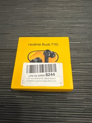 Auriculares Realme Buds T110 Negros