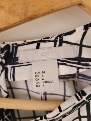 Blusa H&M Cuadros