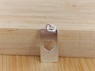 Colgante Corazón Flecha Plata 925