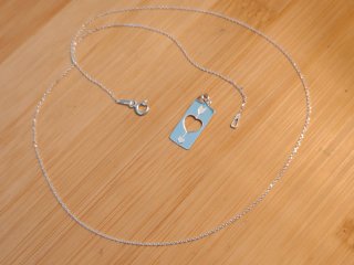 Colgante Corazón Flecha Plata 925