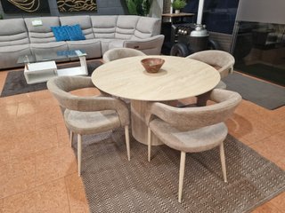 Mesa Redonda Petra 120cm y 4 Sillas