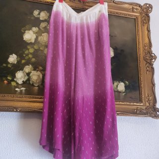 Pantalón degradado rosa y blanco