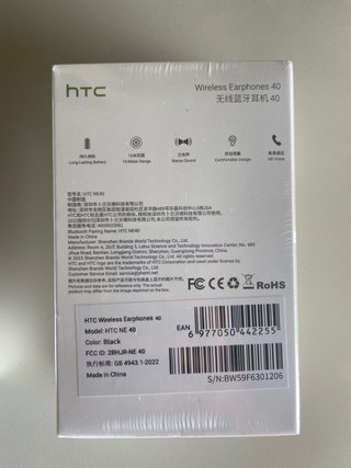 Auriculares Inalámbricos HTC 61 Negros  40 Negros