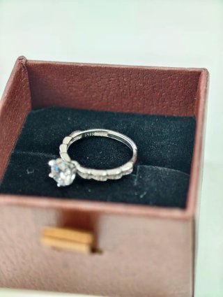 Anillo Plata de Ley 925 Circonita brillante. Nuevo