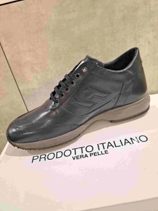 Scarpe  Uomo Pelle blu classiche sportive 39 a 46