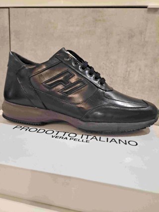 Scarpe  Uomo Pelle blu classiche sportive 39 a 46