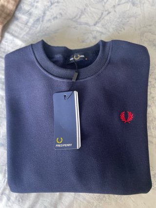 Sudadera Fred Perry Invierno Azul Talla M