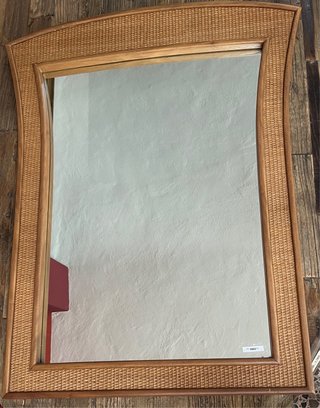 Espejo Madera y Cristal Marrón