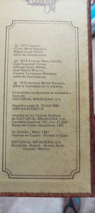 FAMOSAS NOVELAS DE EDITORIAL BRUGUERA
