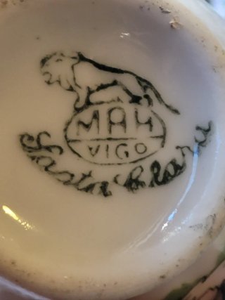 Juego de té infantil vintage porcelana Santa Clara