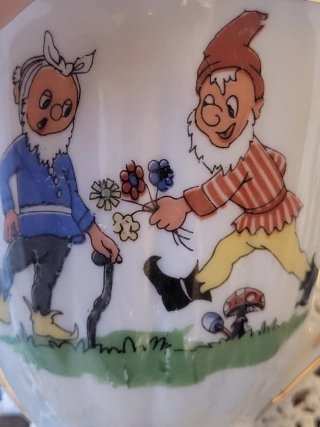 Juego de té infantil vintage porcelana Santa Clara