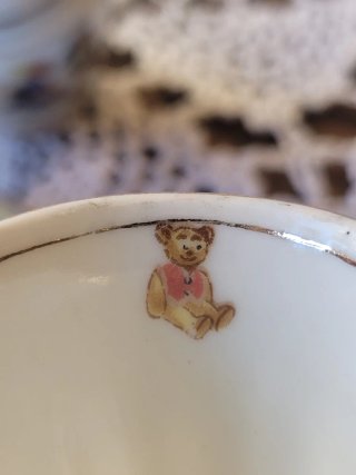 Juego de té infantil vintage porcelana Santa Clara