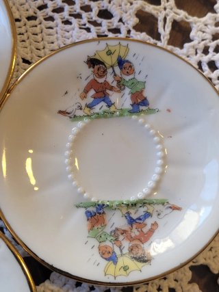 Juego de té infantil vintage porcelana Santa Clara