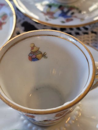 Juego de té infantil vintage porcelana Santa Clara