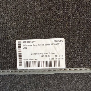Alfombrillas Seat Ateca, nuevas!