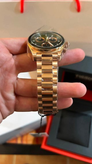 Tissot PR516 Oro Rosa 40mm Cronógrafo Negro