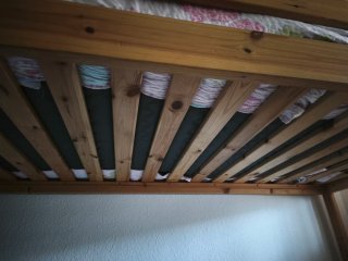 Litera madera maciza + 2 colchones Aloe Vera