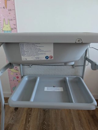 Cambiador bañera bebé gris Chicco